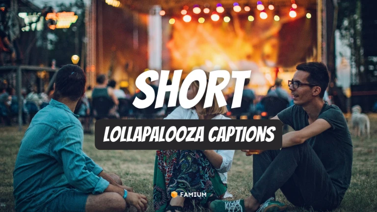 Short Lollapalooza Instagram Captions